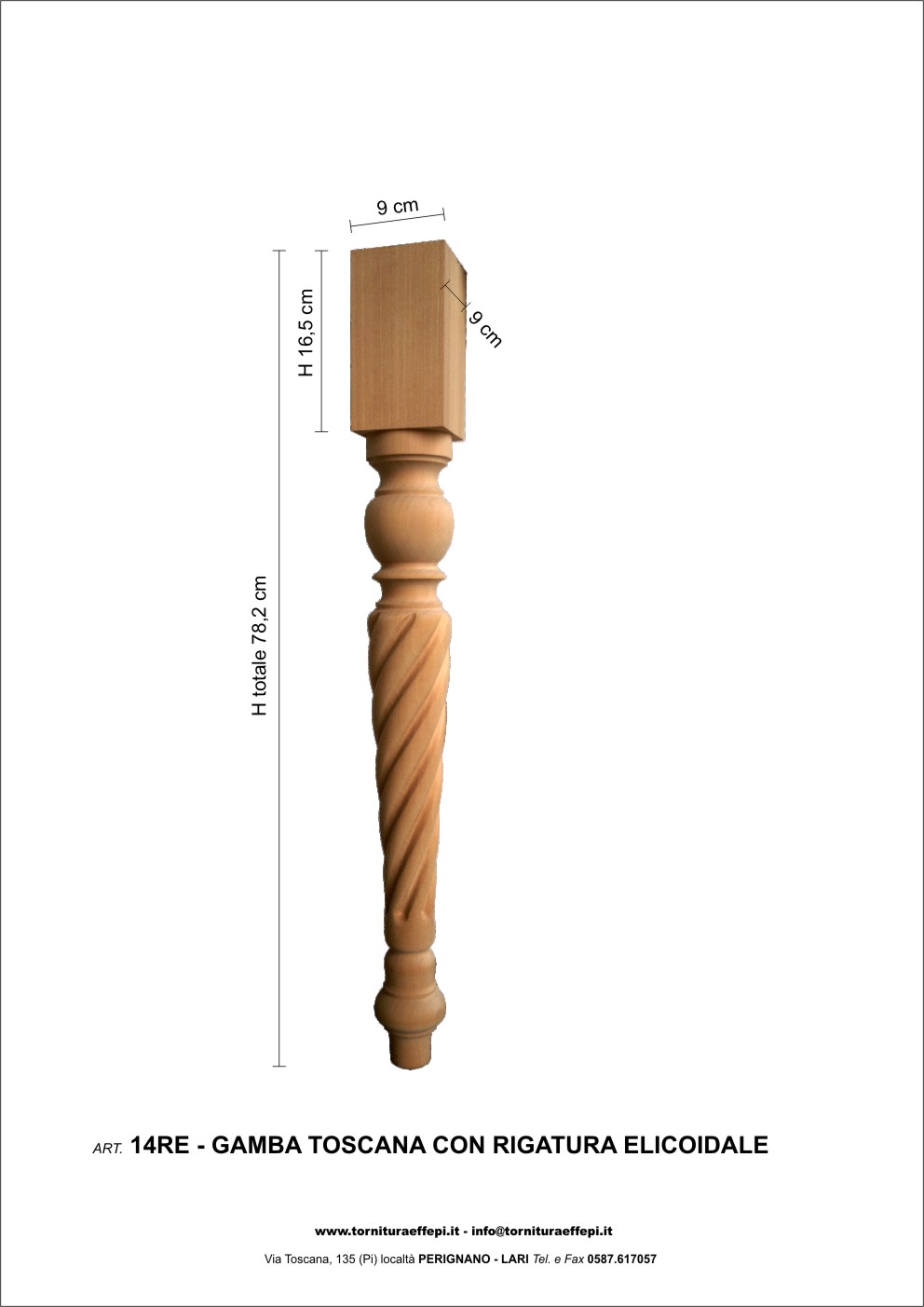 Gamba toscana mod14RE